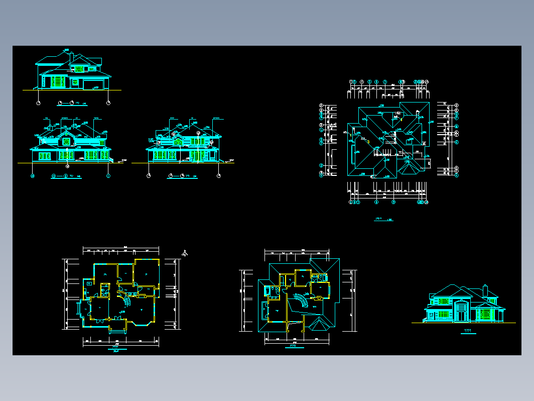 别墅排屋CAD-别墅6