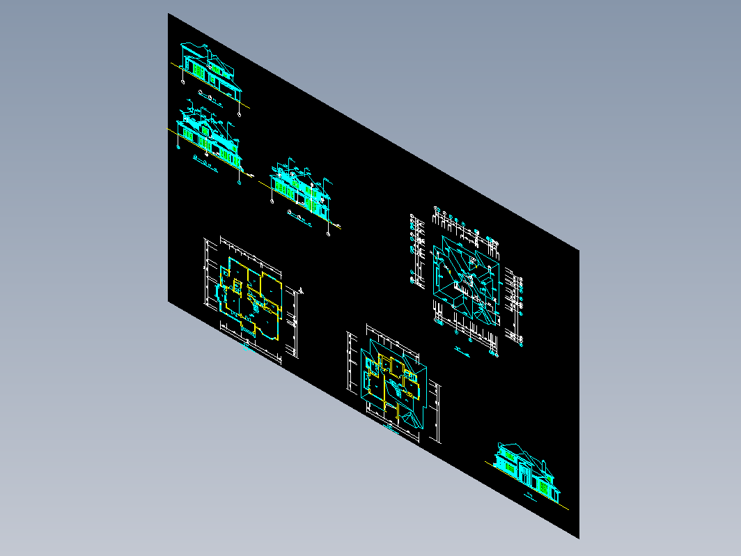 别墅排屋CAD-别墅6