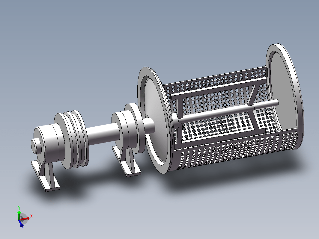 立式研磨机设计（模型+图纸）三维SW2016带参+CAD+说明书