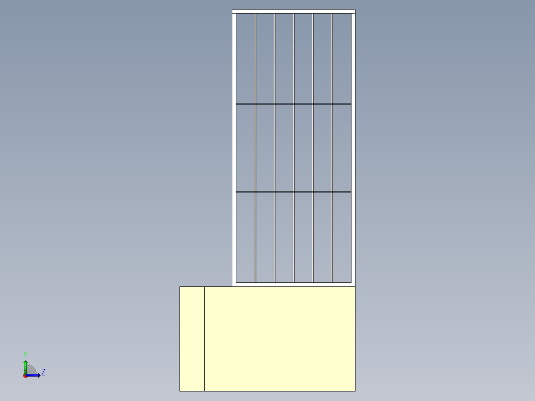 简易铁栏杆和铁门模型