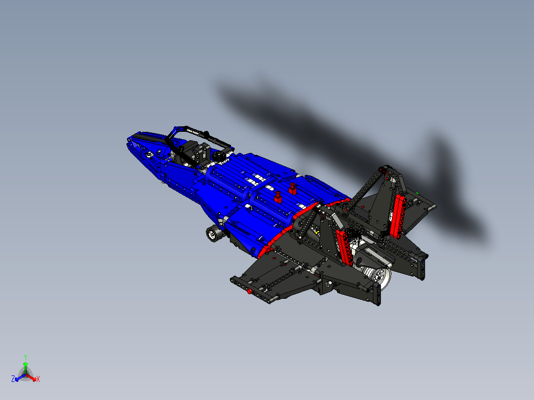 喷气竞速飞机拼装模型