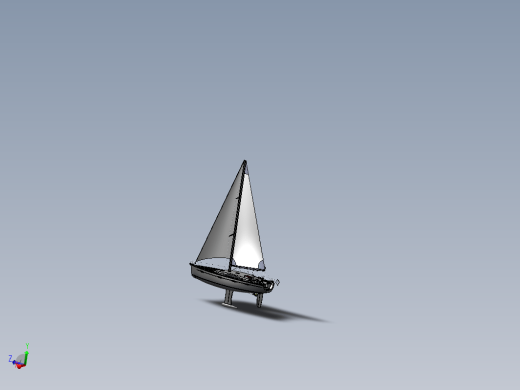 帆船3D图缩略图
