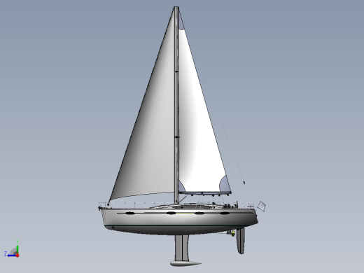 帆船3D图缩略图