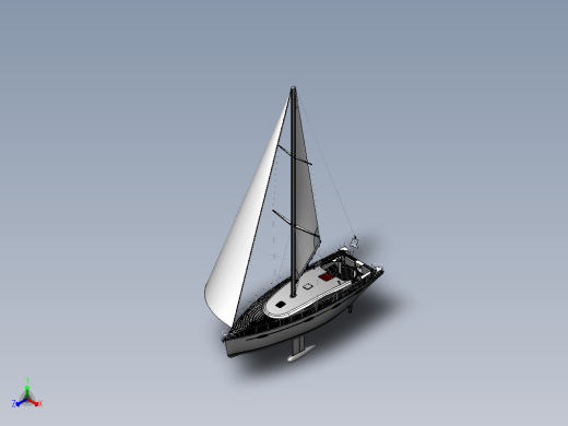 帆船3D图缩略图
