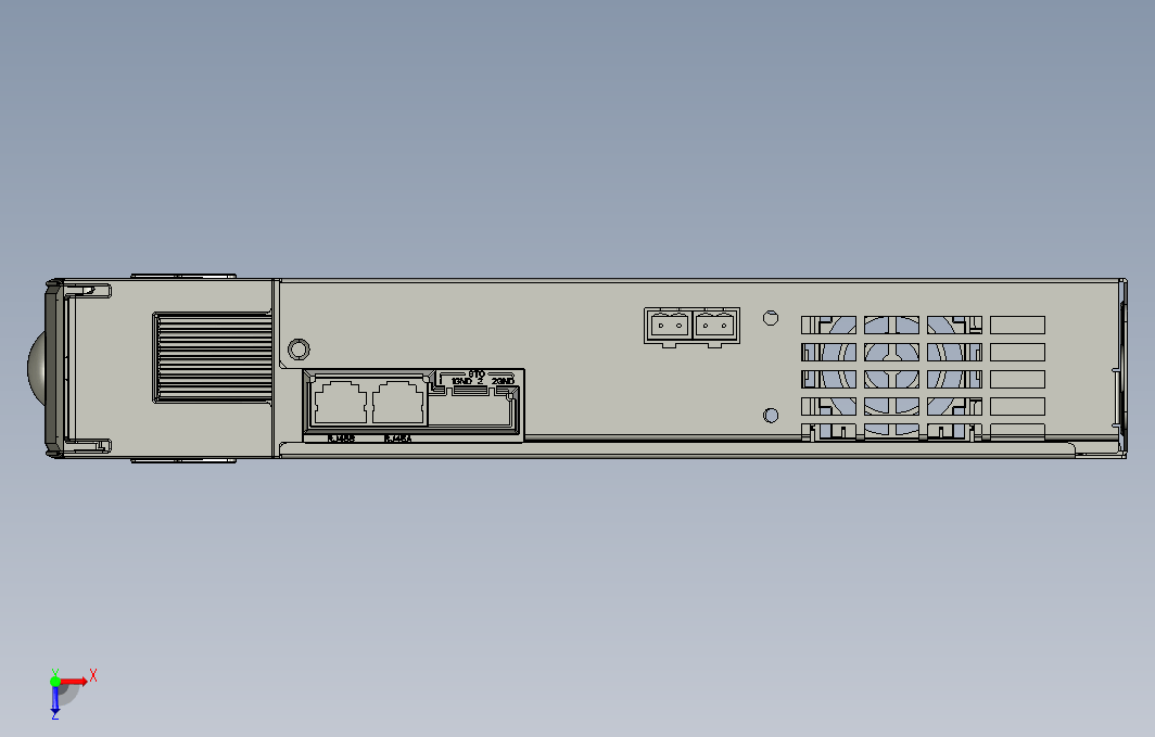 高性能多机传动驱动器STEP_B00(MD810-50M4T7.5G200+整机外形图)