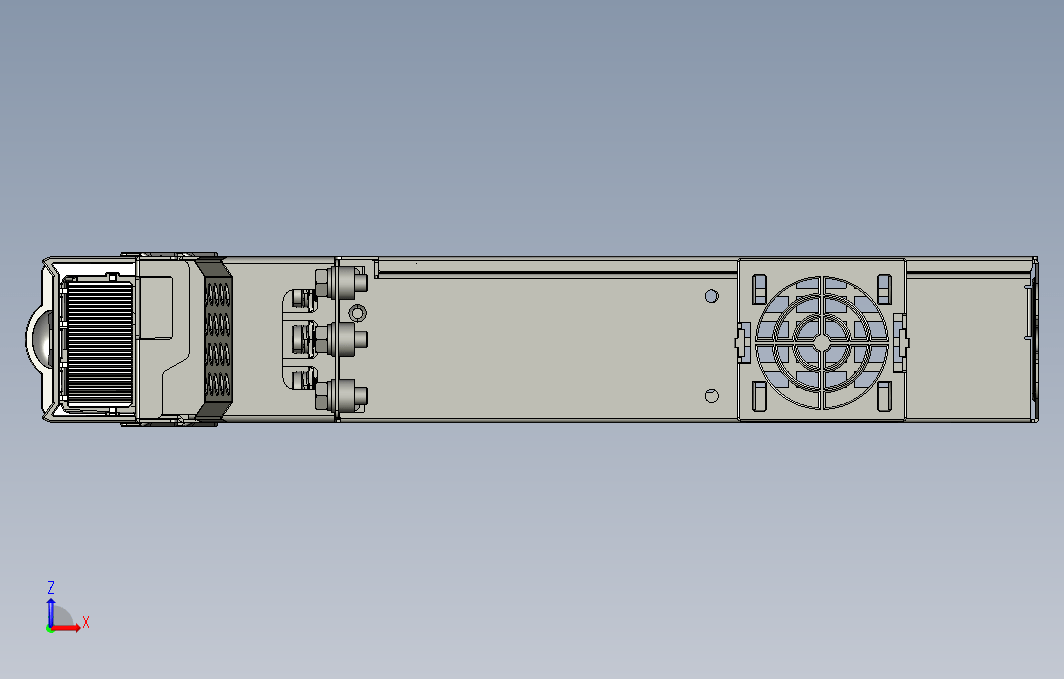 高性能多机传动驱动器STEP_B00(MD810-50M4T7.5G200+整机外形图)