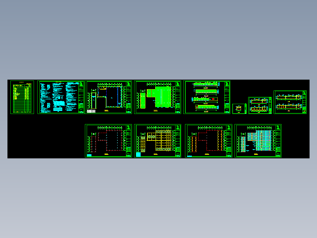 某公司投资钢结构厂房CAD