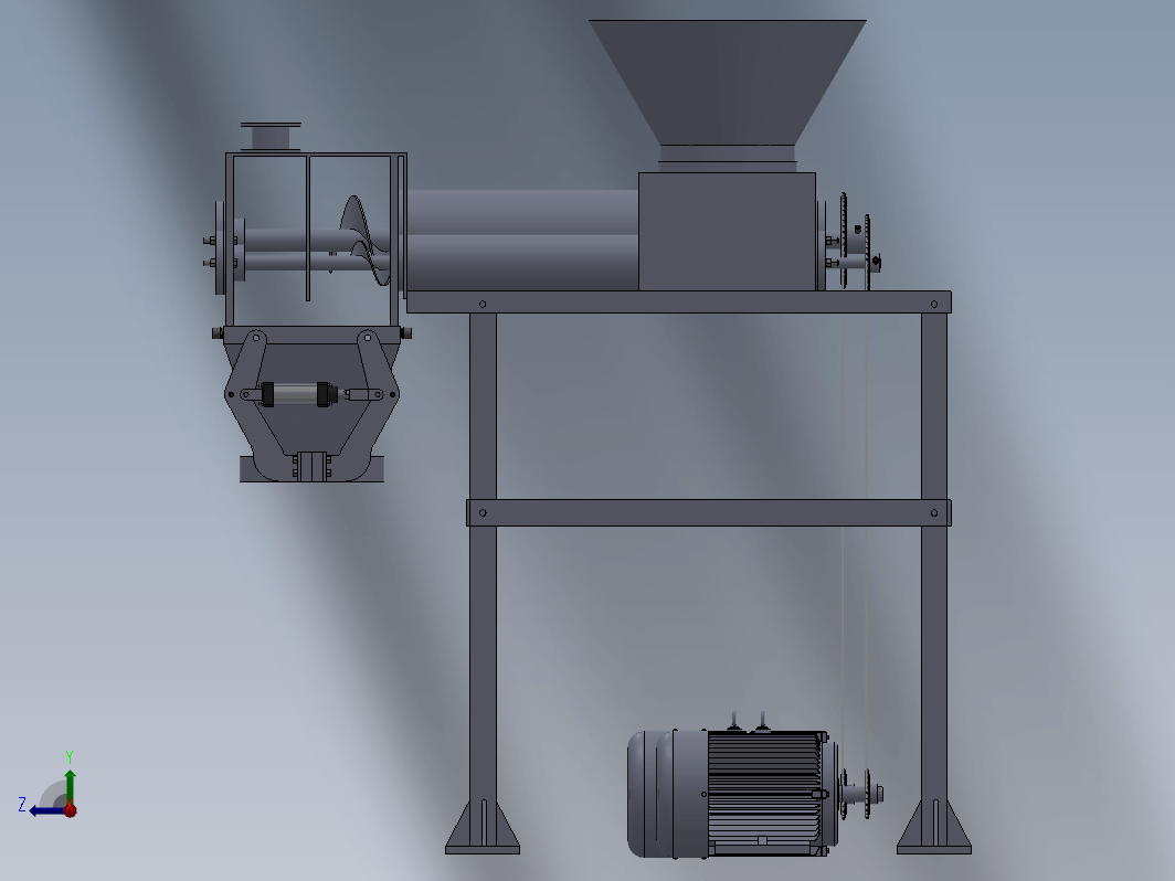 强制给料定量包装机三维SW2020带参+CAD+说明