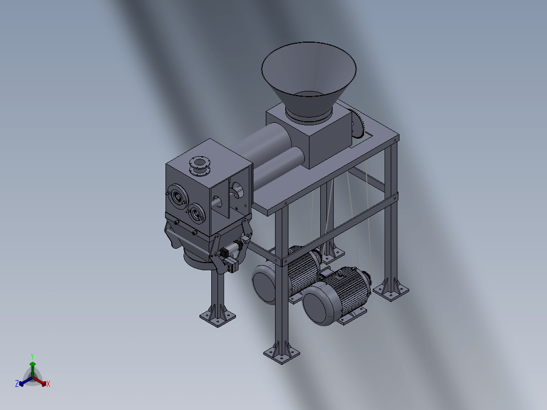 强制给料定量包装机三维SW2020带参+CAD+说明