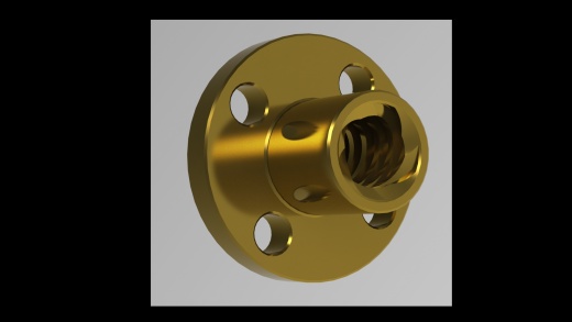 丝杠螺母直径为 8mm，导程为 8mm，螺距为 2mm，有 4 个螺纹起点缩略图