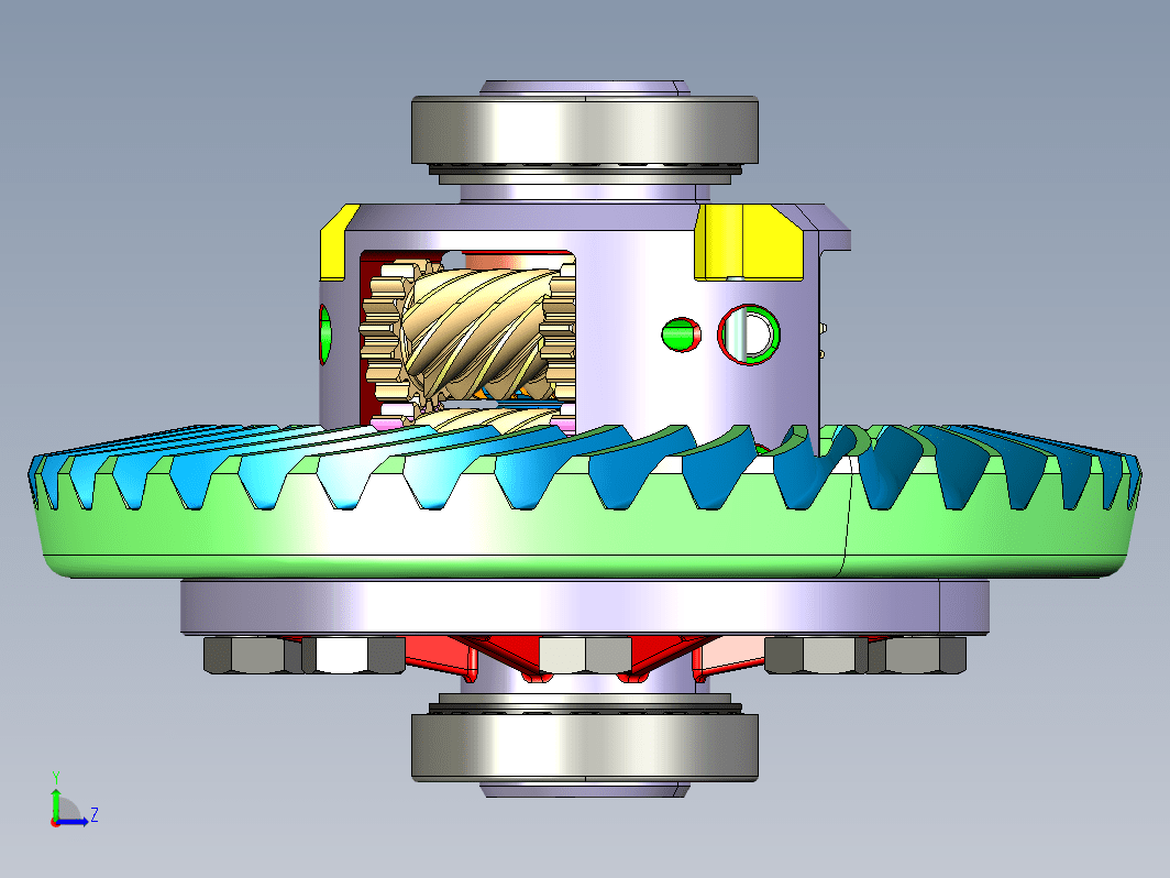 托森差速器内部结构 Torsen Differential