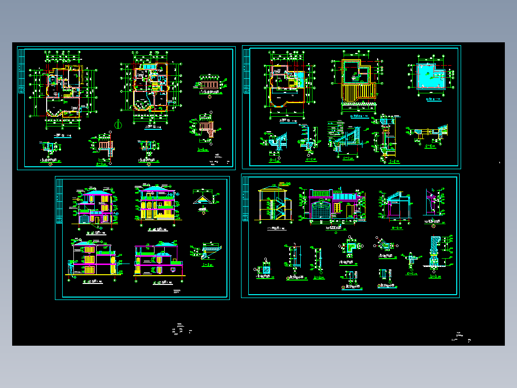 长沙某别墅建筑图