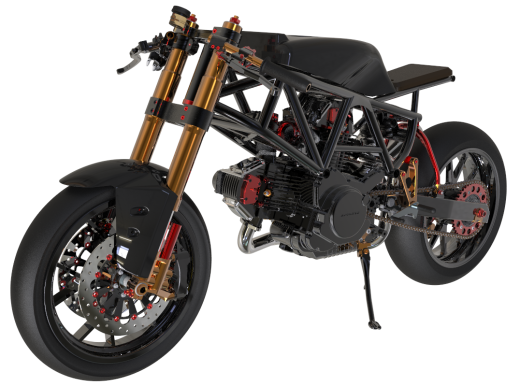Duacti cafe racer摩托车缩略图