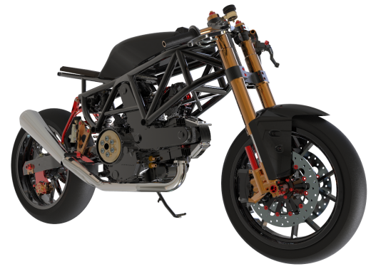 Duacti cafe racer摩托车缩略图