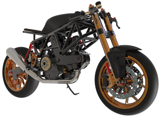 Duacti cafe racer摩托车缩略图