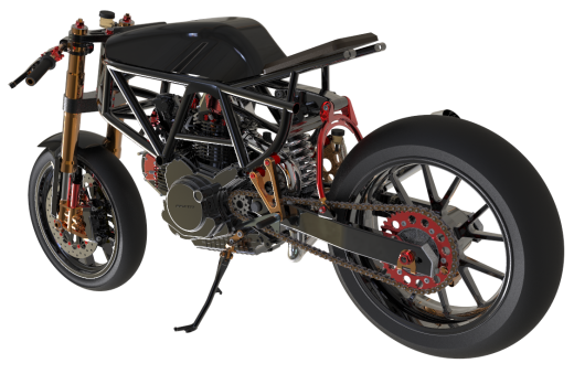 Duacti cafe racer摩托车缩略图
