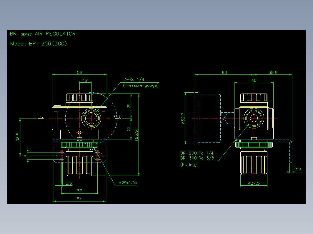 气缸 BR-200(300)