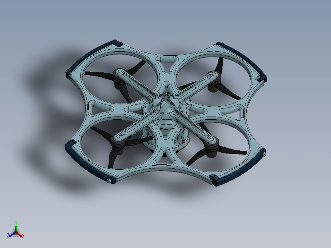 uav四轴飞行器3D图纸