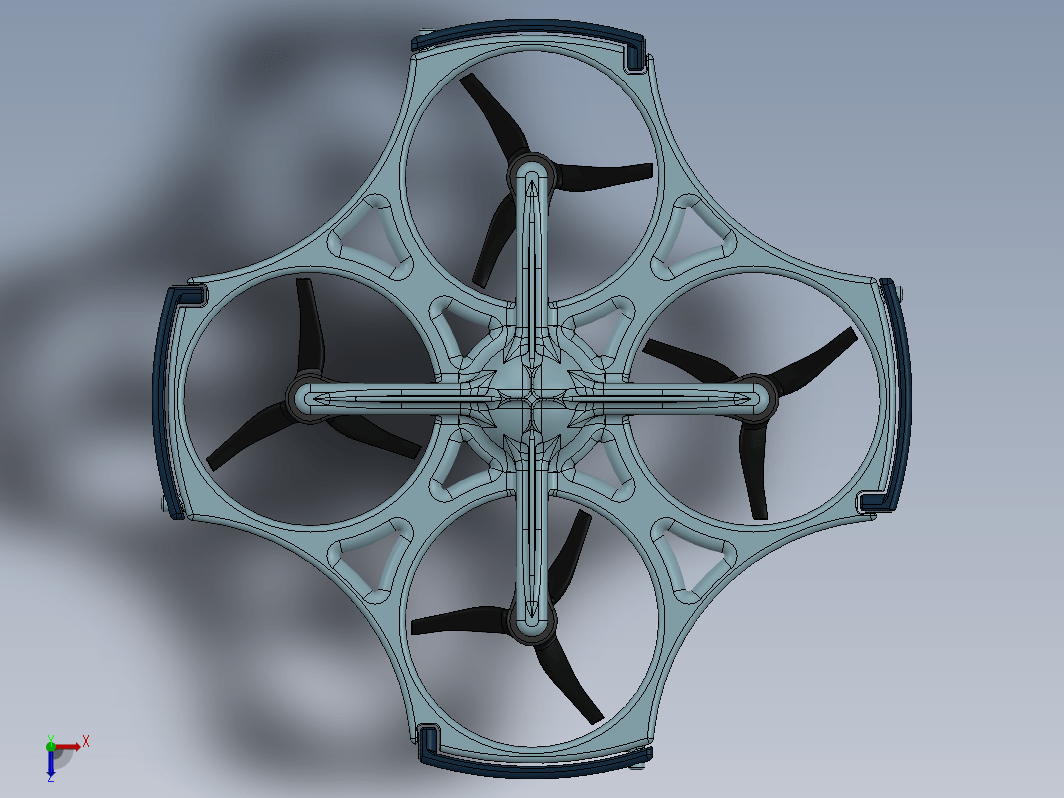 uav四轴飞行器3D图纸