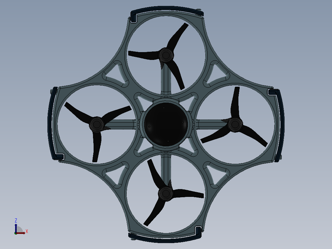 uav四轴飞行器3D图纸