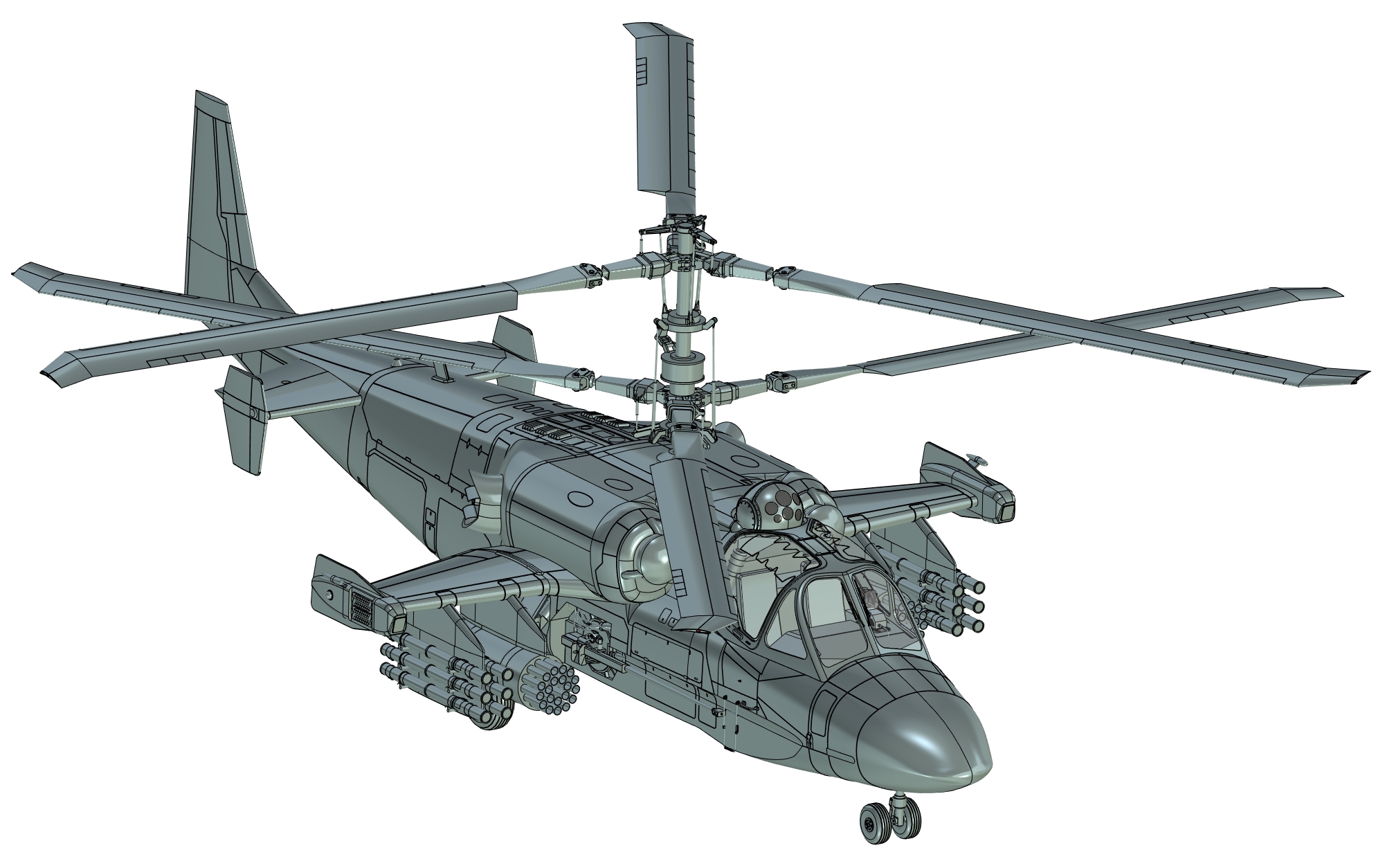 武装直升机 Kamov Ka-52