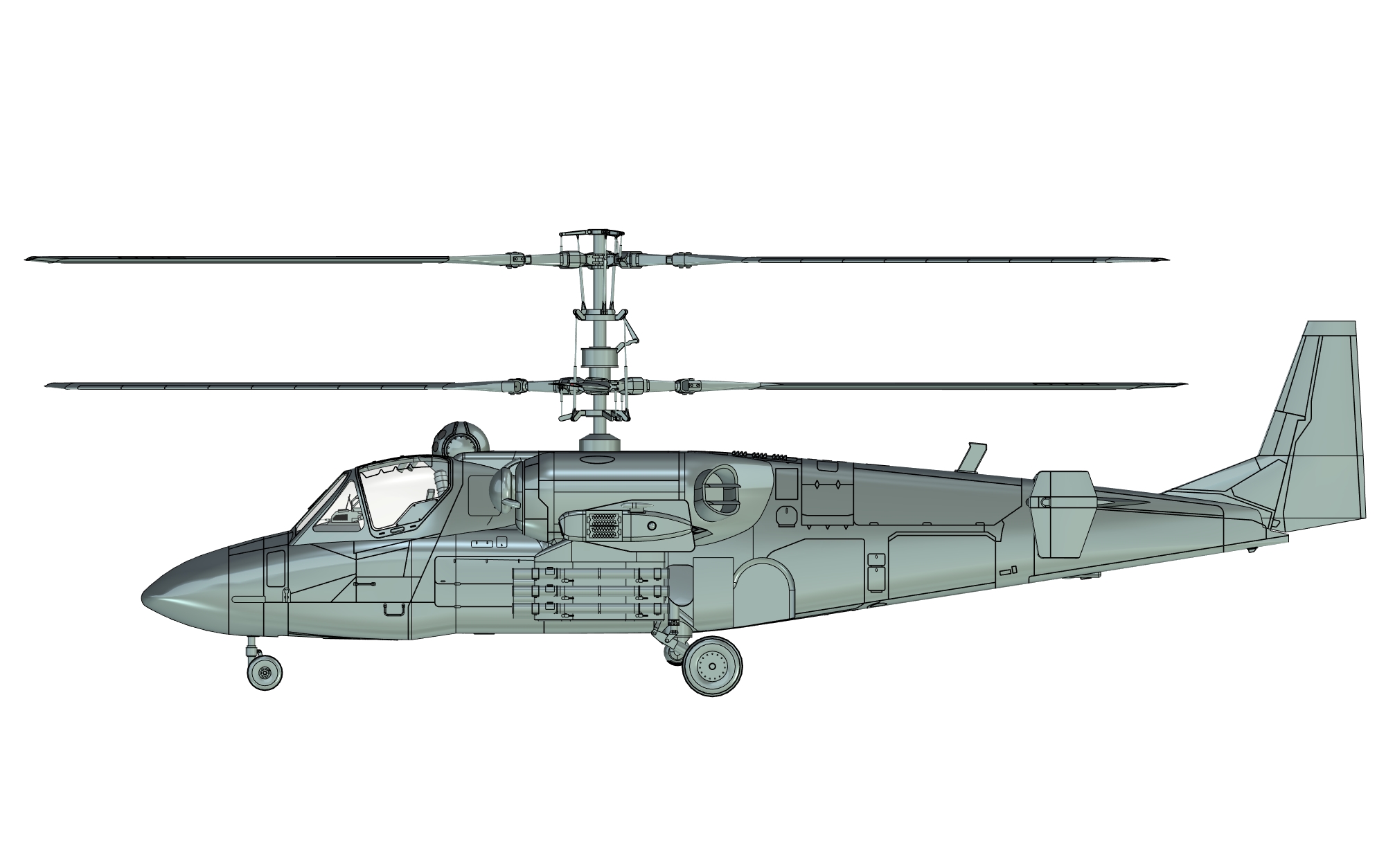 武装直升机 Kamov Ka-52