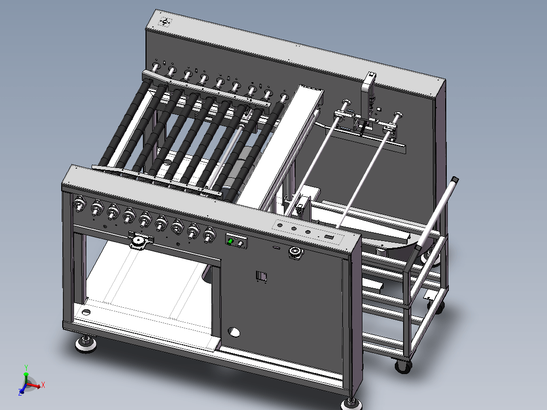 自动托盘式收板机设计模型3D图纸