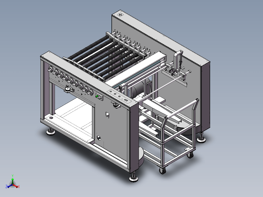 自动托盘式收板机设计模型3D图纸