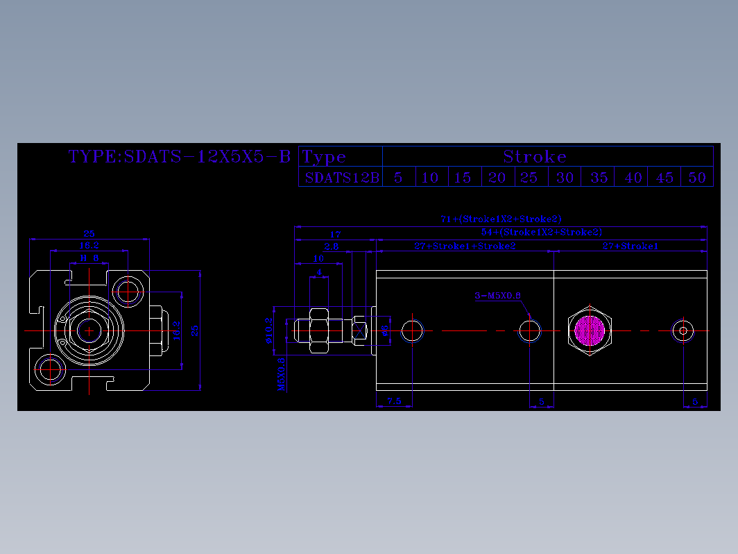 SDA气缸 83-SDAT-12-SW