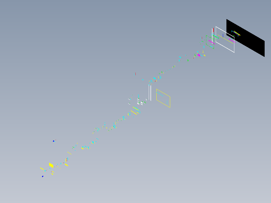 顺发厂材车棚钢结构CAD