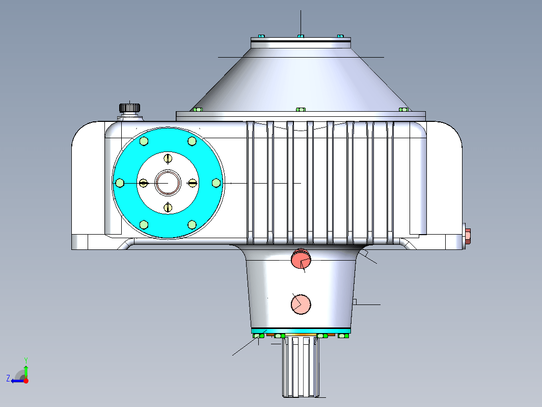 带安全离合器蜗轮箱