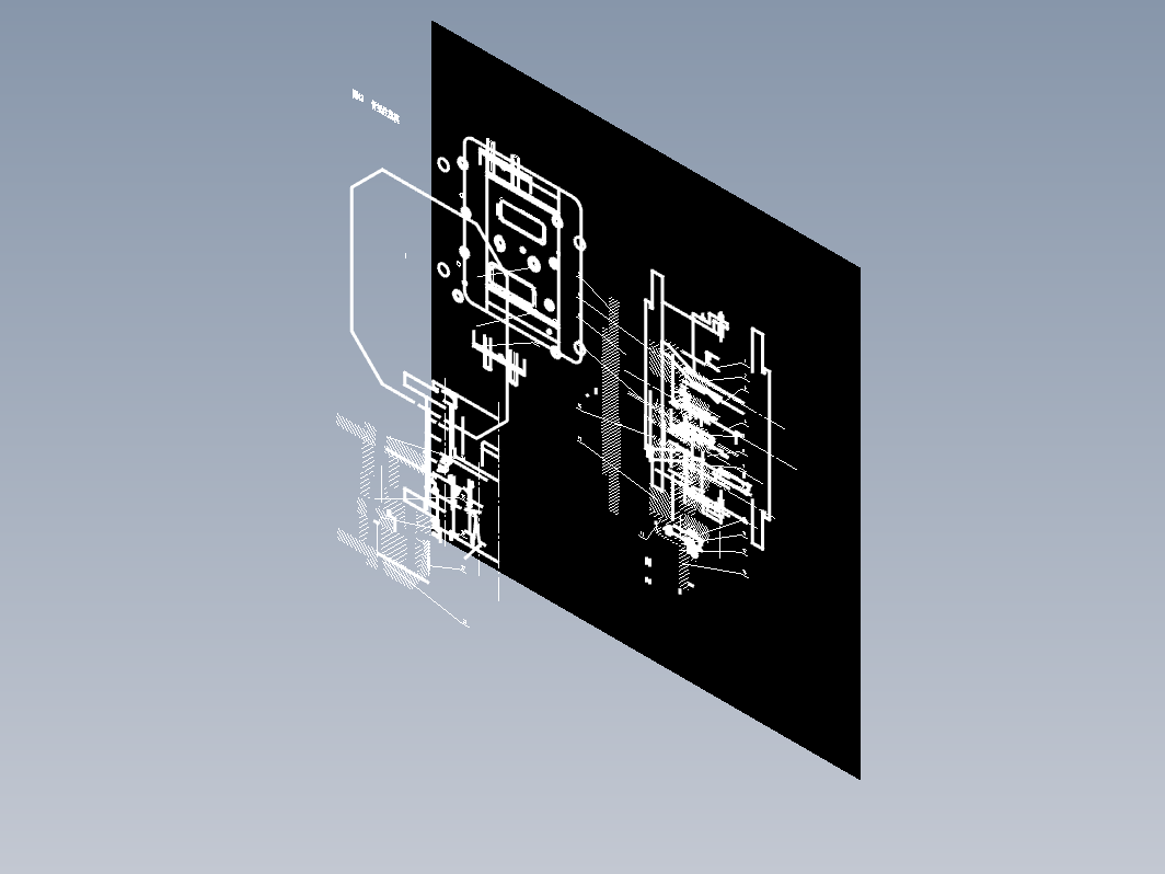 43骨架注塑模