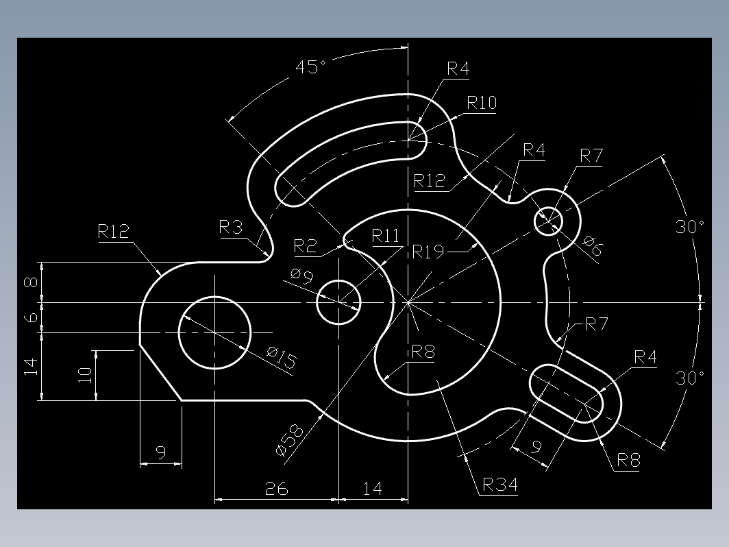 CAD机械零件图-机械制图14