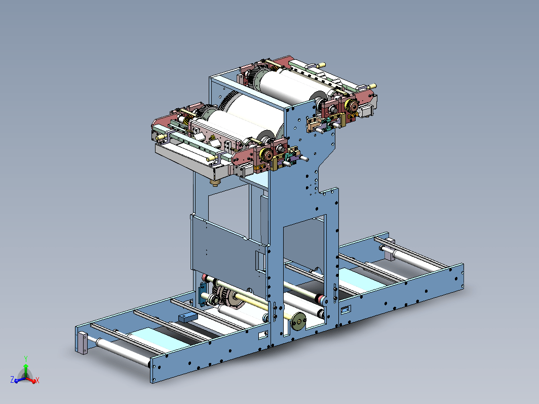 餐巾纸印染机内部结构