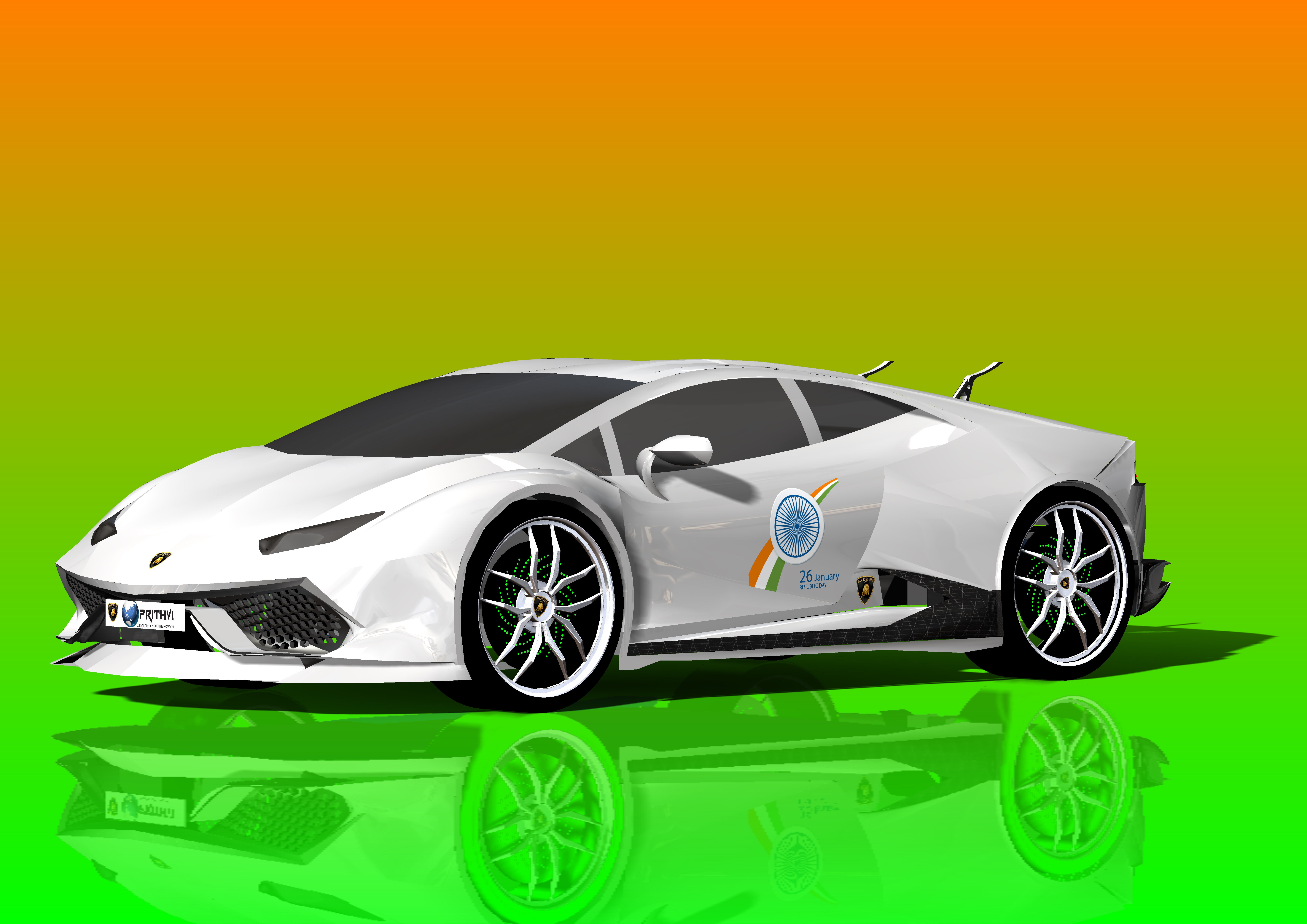 简易Lamborghini Huracan跑车