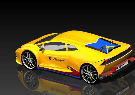 简易Lamborghini Huracan跑车缩略图