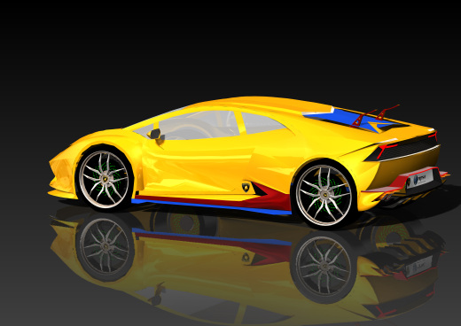 简易Lamborghini Huracan跑车缩略图