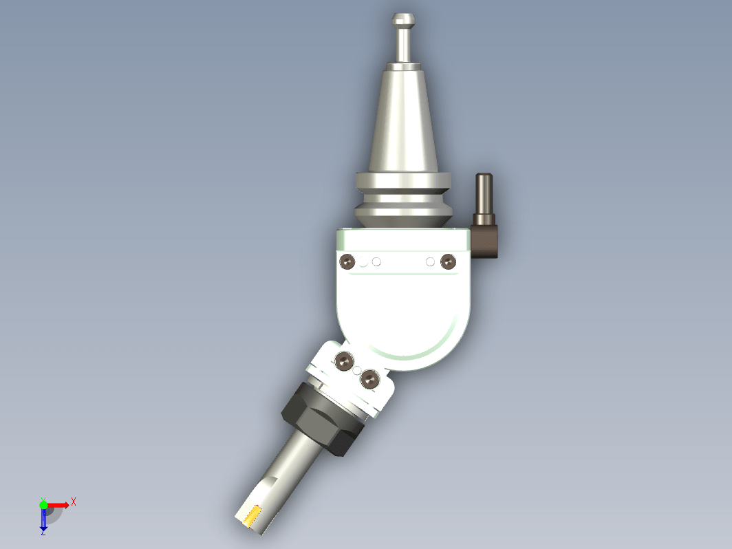CNC轻型角度头三维UG10.0无参