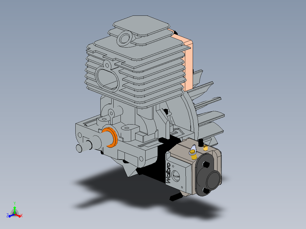 二冲程发动机结构 Two-stroke engine