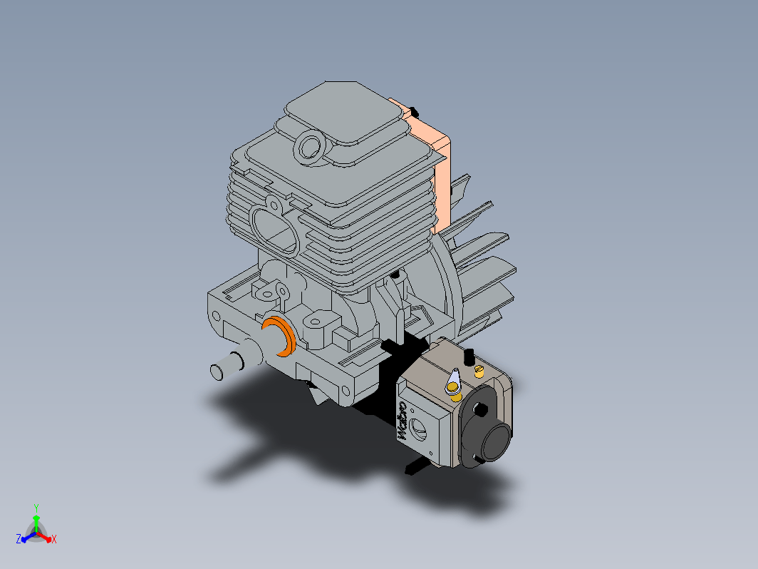 二冲程发动机结构 Two-stroke engine