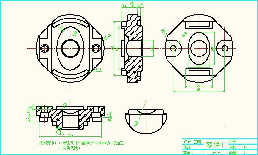 典型零件的数控编程及加工仿真（有cad原图+ppt+文献翻译）