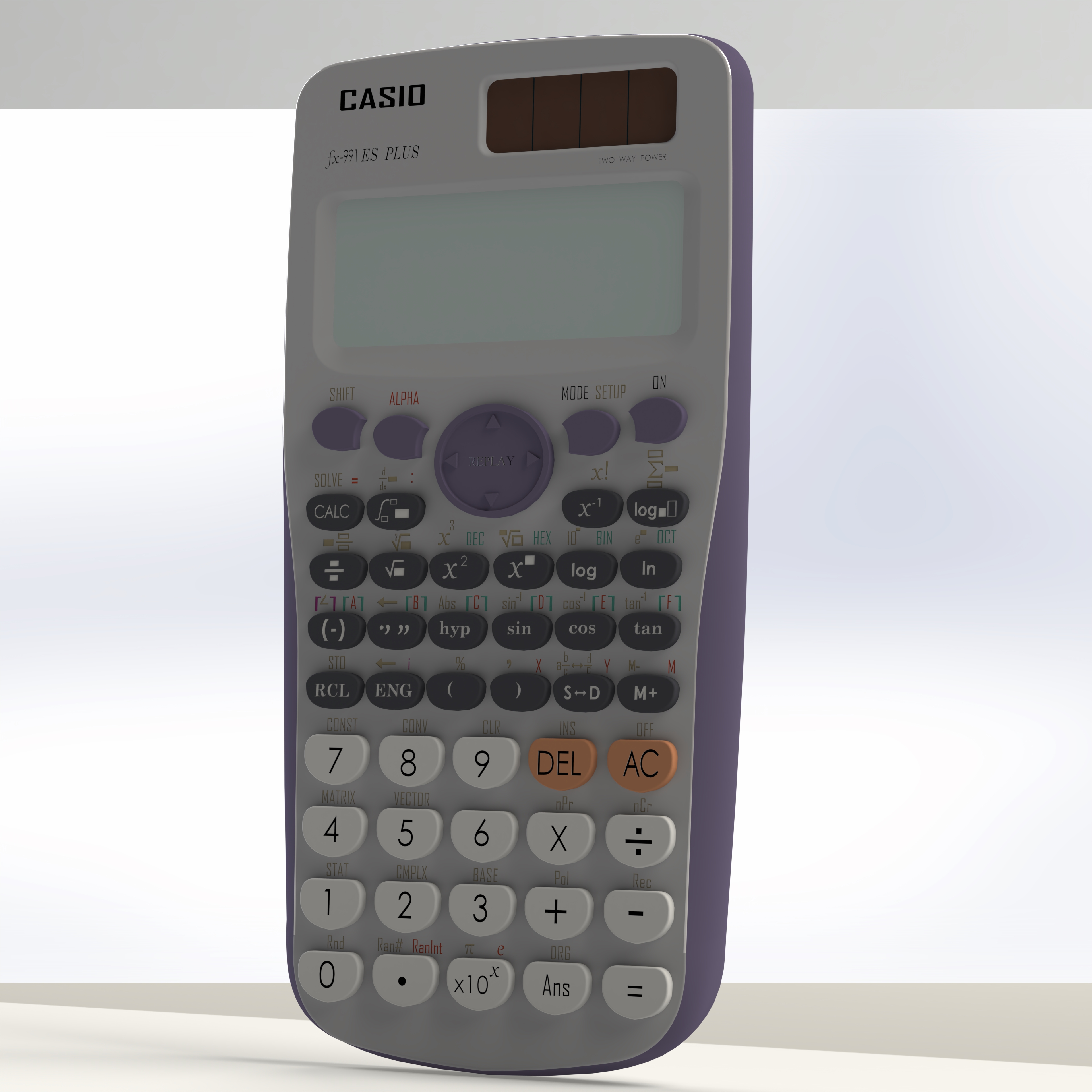 科学计算器3D数模图纸 CASIO fx-991ES PLUS