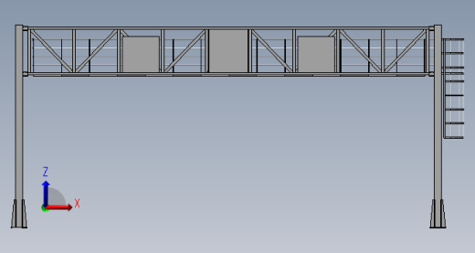 高速公路显示牌设计模型缩略图
