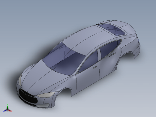 特斯拉tesla model s车壳缩略图