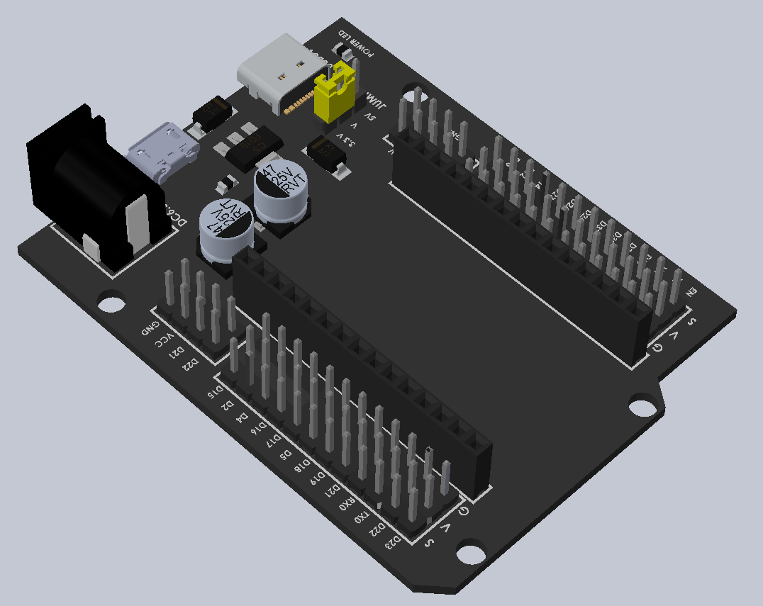 ESP32-DEBTUC型USB微型USB扩展板