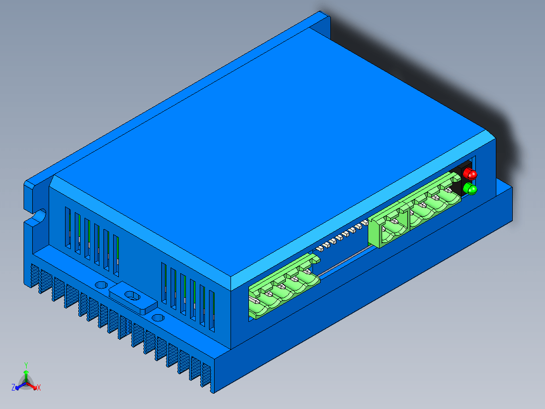 步进驱动器3D图3DM783驱动器