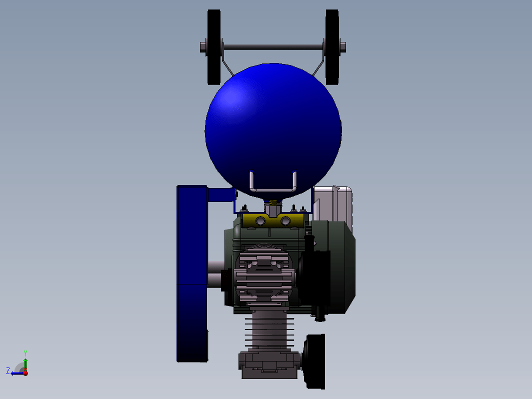 小型移动式空气压缩机外形