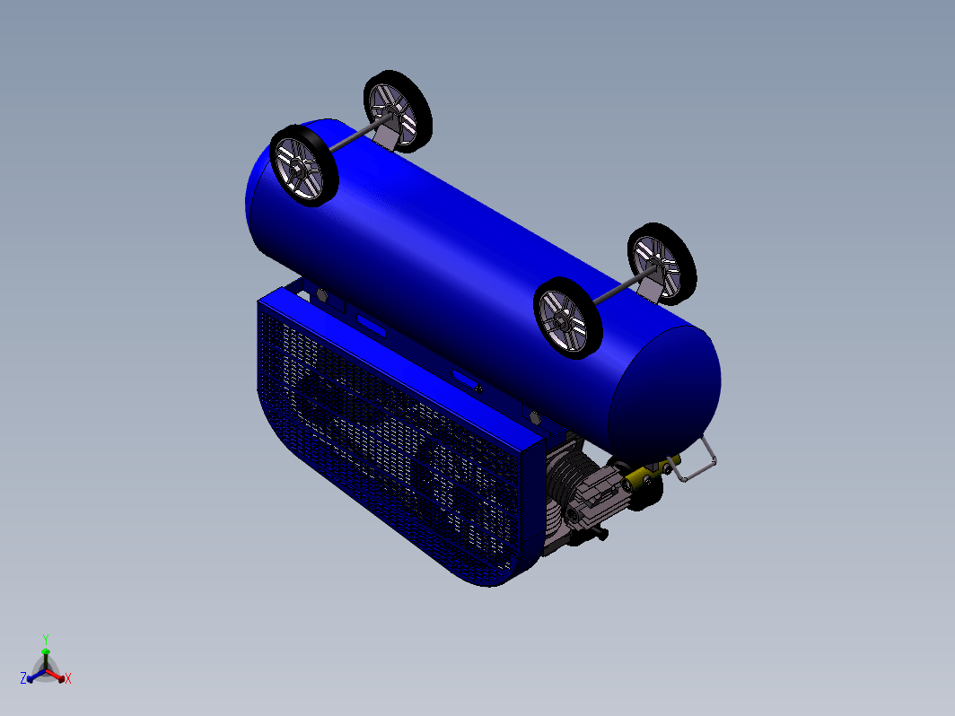 小型移动式空气压缩机外形