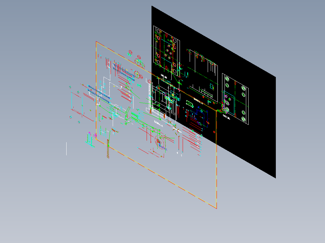 模具结构图—073先抽芯