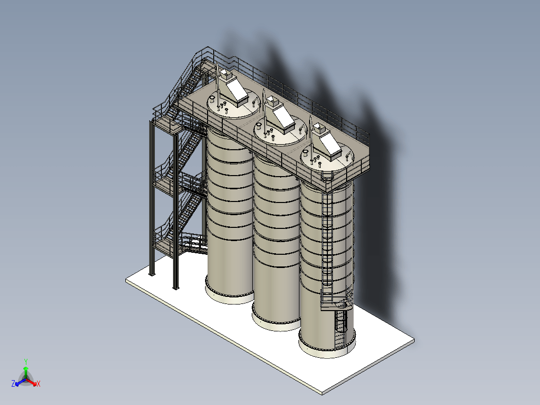 储料仓3D数模图纸